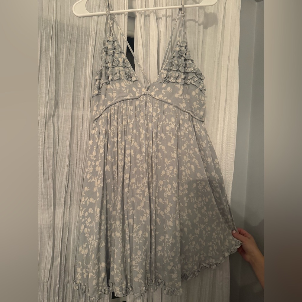 Blue flower summer dress NWT